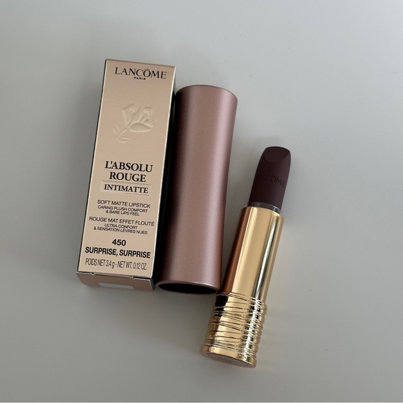 NWT New in Box Lancôme L'ABSOLU ROUGE INTIMATTE SOFT MATTE LIPSTICK 450 - Picture 1 of 3